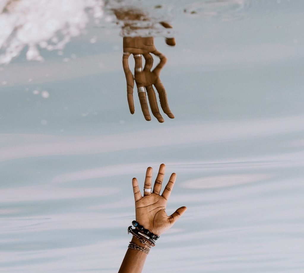 reflection symbolizing the conscious and subconscious mind
