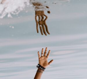 reflection symbolizing the conscious and subconscious mind