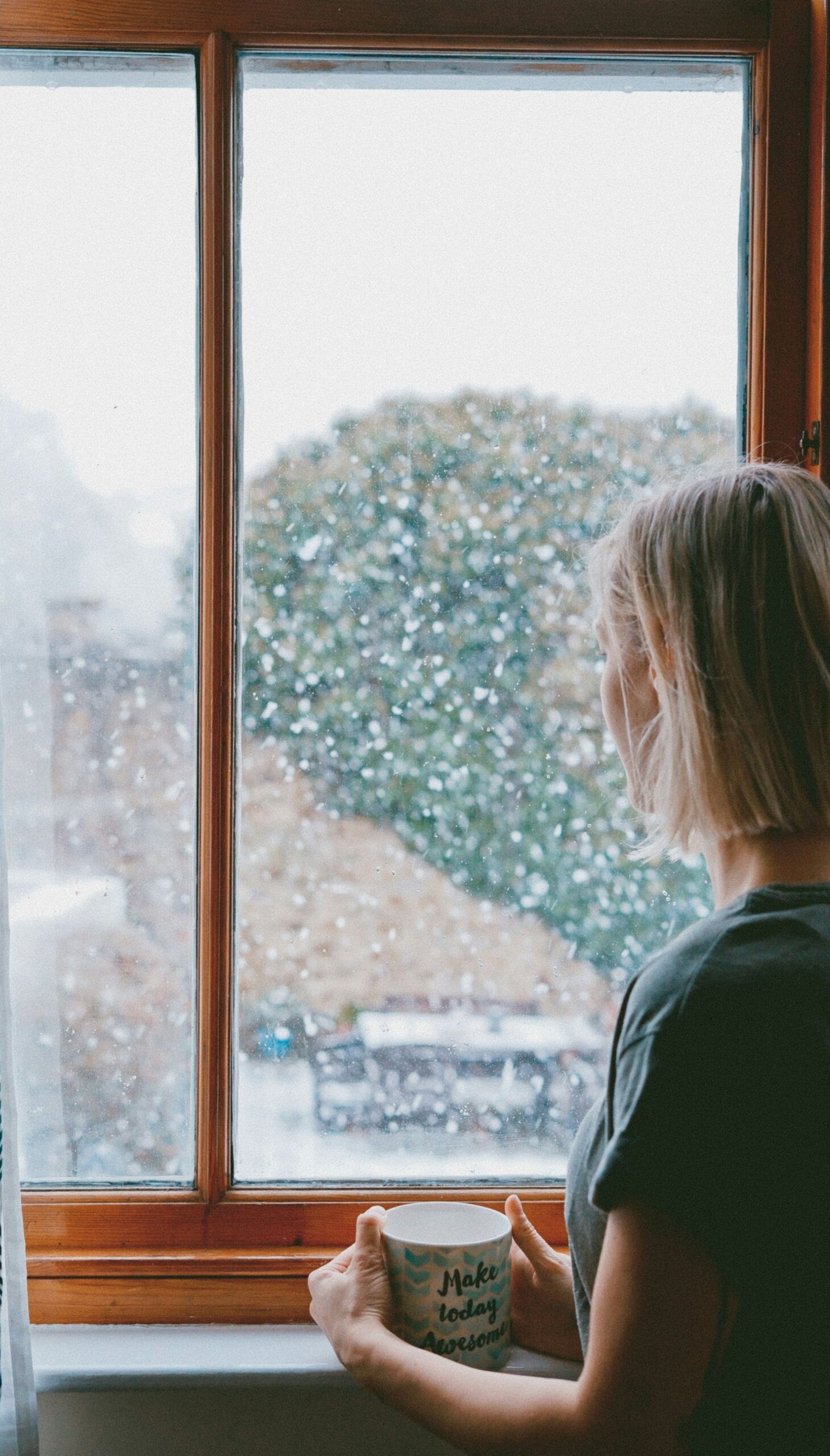 person looking out window reflecting representing inner growth and mindset awareness