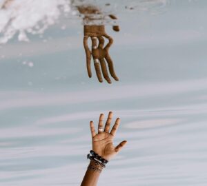 reflection symbolizing the conscious and subconscious mind