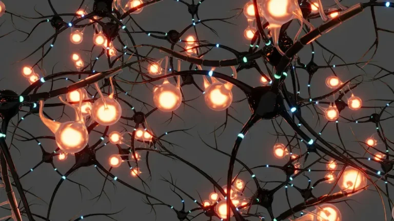 An abstract representation of glowing neural pathways demonstrating how to change thinking patterns and rewire the subconscious mind